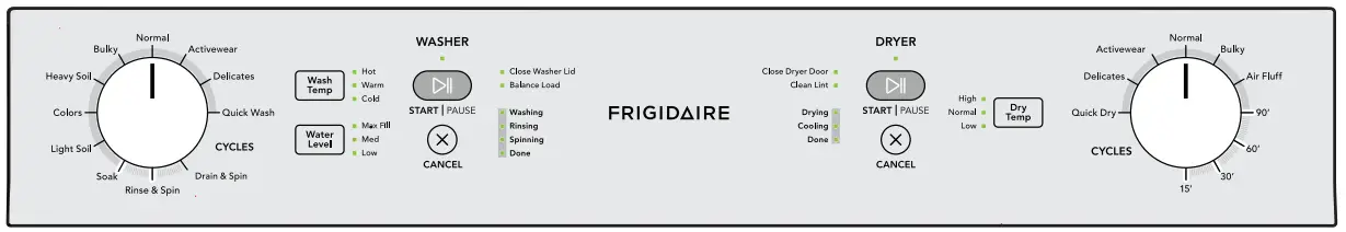 FRIGIDAIRE A11271208 Electric Long Vent Stacked Laundry - fig 5