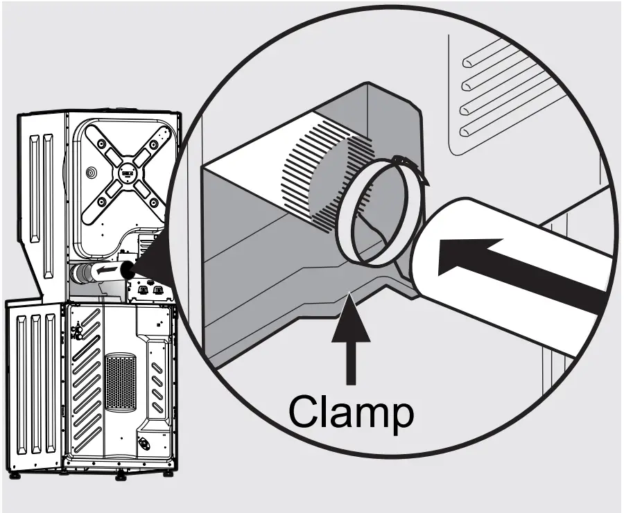 FRIGIDAIRE A11271208 Electric Long Vent Stacked Laundry - wall venting 10