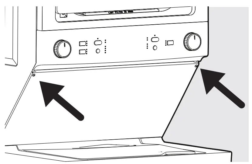 FRIGIDAIRE A11271208 Electric Long Vent Stacked Laundry - wall venting 9