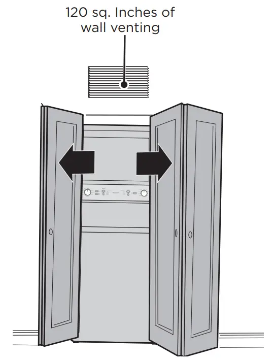 FRIGIDAIRE A11271208 Electric Long Vent Stacked Laundry - wall venting