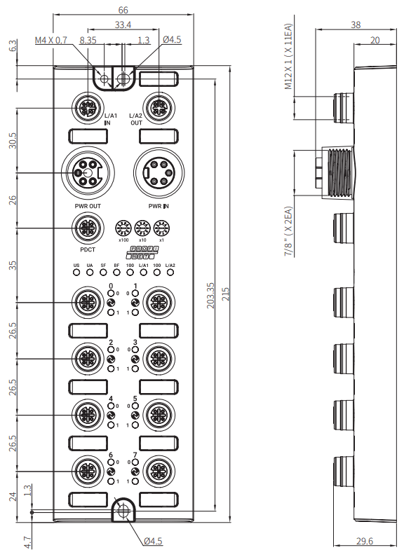 Autonics ADIO-PN Remote Input-Output Boxes - fig 6