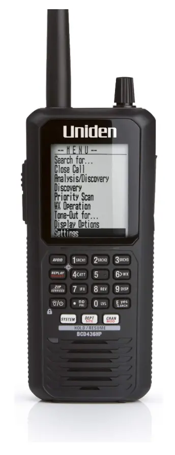 Uniden BCD436HP Digital HomePatrol Scanner