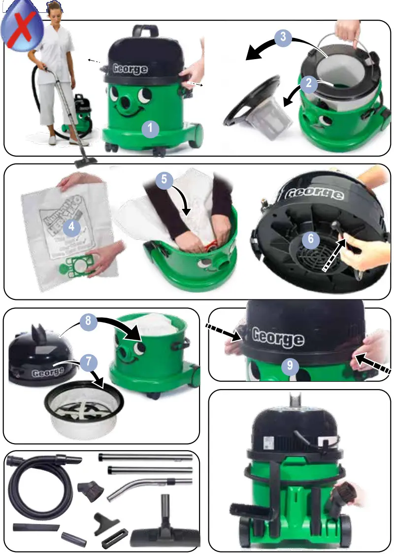 Numatic GVE370 3 in 1 Vacuum Cleaner - fig 6