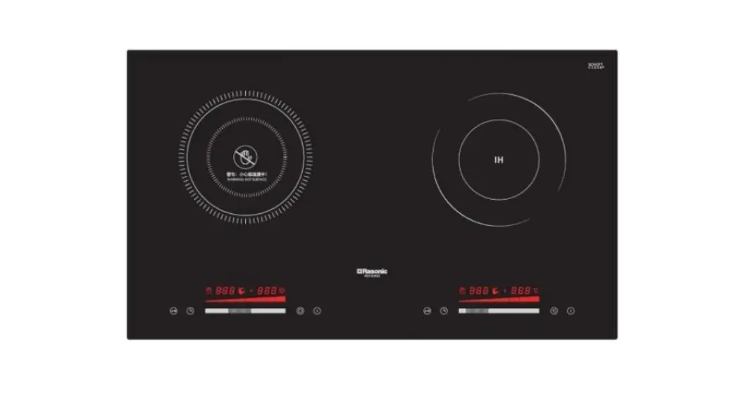 Rasonic Rci-s2028 Kitchen Use Double Burner Ceramic Induction Hybrid Cooker Instruction Manual