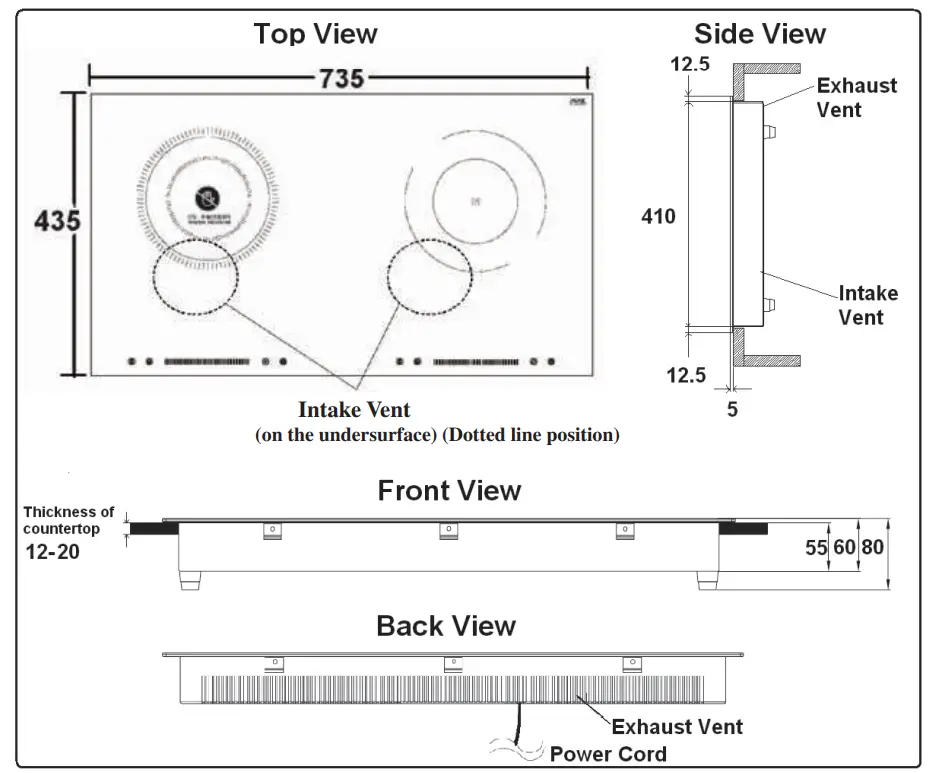 Rasonic RCI-S2028 Kitchen Use Double Burner Ceramic Induction Hybrid Cooker - fig 6
