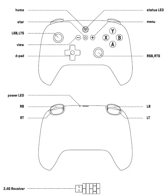 8BitDo Ultimate C 2.4G Wireless Controller fig-1