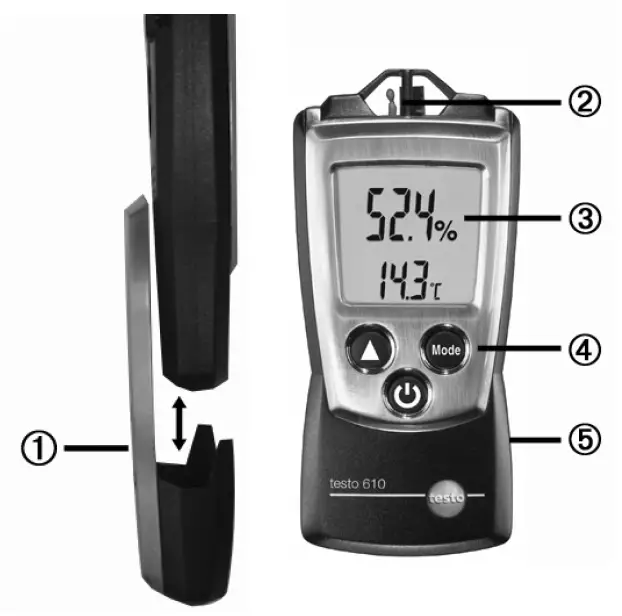testo-610-Pocket-Sized-Air-Humidity-Measuring-Instrument-FIG-1