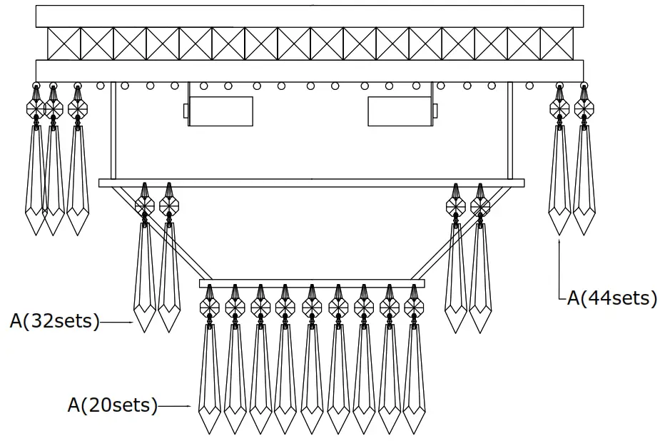 CRYSTORAMA 5260 EB CL MWP Mercer Three Light Ceiling Mount - Crystal Sets