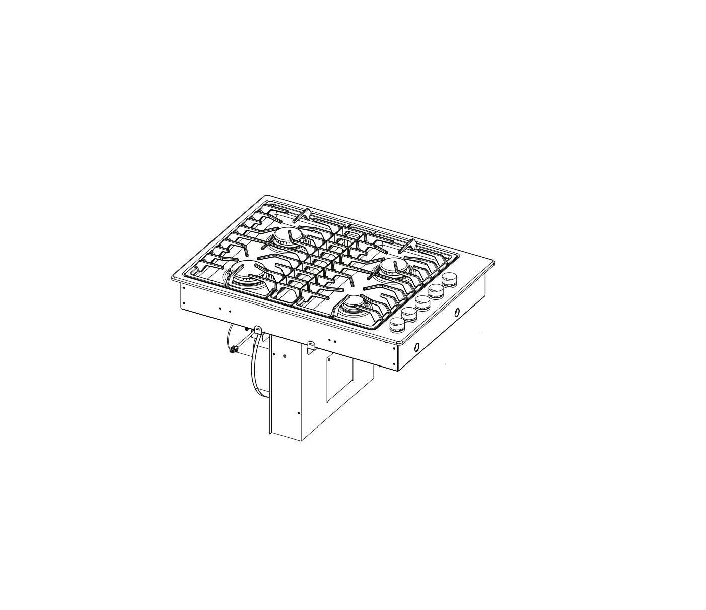 Lowe S W11125095c 30 Inch And 36 Inch Gas Downdraft Cooktop Instruction Manual