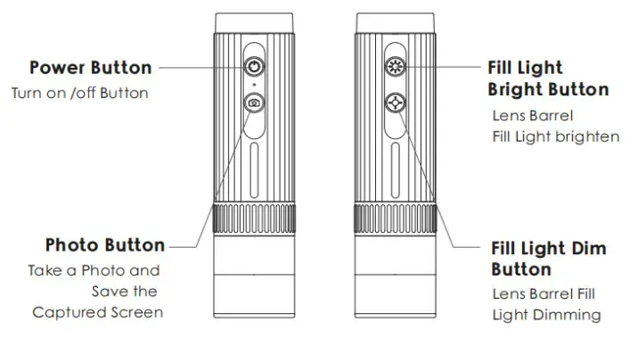 KMDES WTM W1 B USB Digital Electron Microscope - Parts Description 2