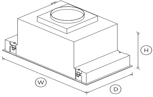 Fisher and Paykel HPB3619-12-N Insert Range Hood-FIG1
