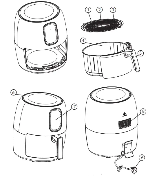 Healthy Choice AF815 8L Digital Air Fryer-FIG1