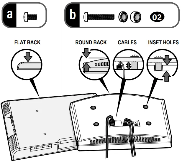 SANUS BSTV2 Swivel TV Base - Screw Length