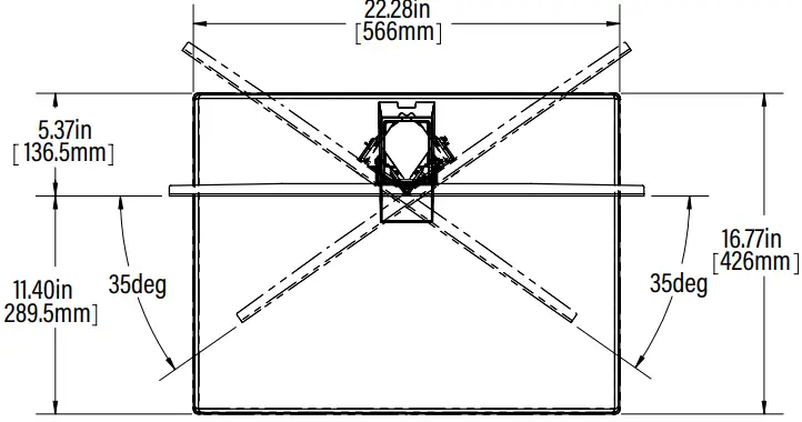 SANUS BSTV2 Swivel TV Base - TOP VIEW