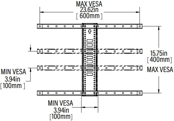 SANUS BSTV2 Swivel TV Base - TV INTERFACE