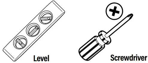 SANUS BSTV2 Swivel TV Base - Tools