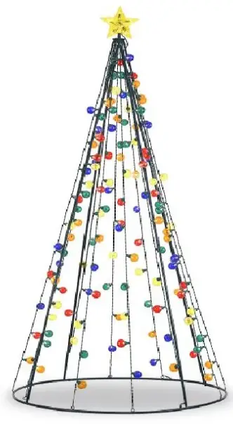 Big Lots 810569918 75 Inch LED White Metal Tree -