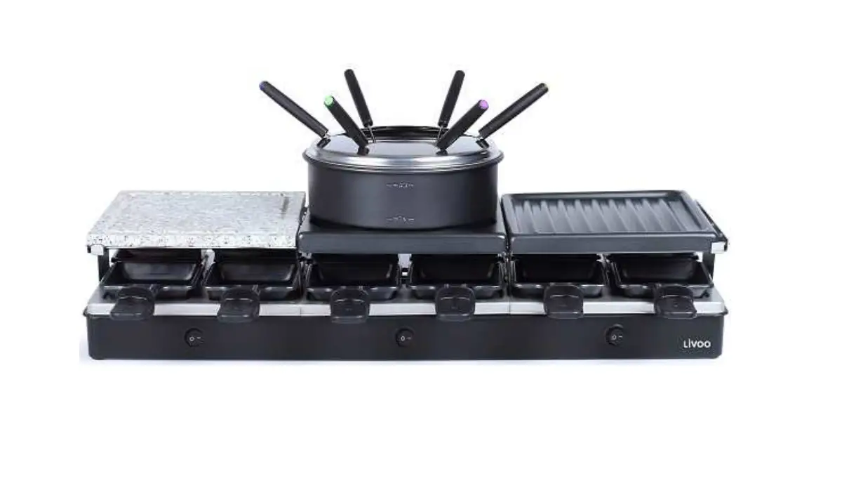 Livoo Doc234 Raclette Grill Fondue Set Instruction Manual