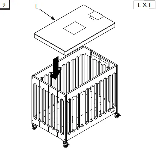 Foundations-2131127-24-Inch-x-38-Inch-Matte-White-Compact-Slatted-Wood-Folding-Crib-11