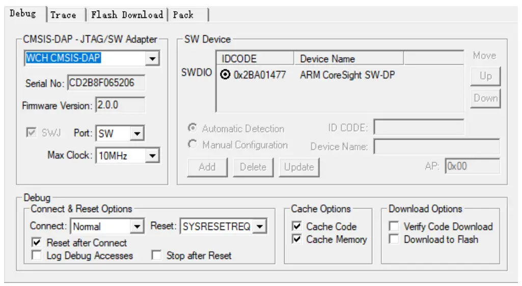 Download configuration