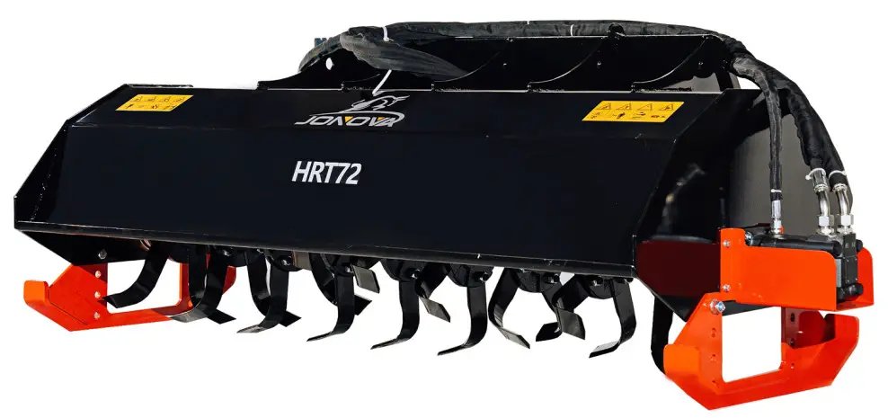 JONOVA HRT 58 72 Inch Skid Steer Hydraulic Rotary Tiller