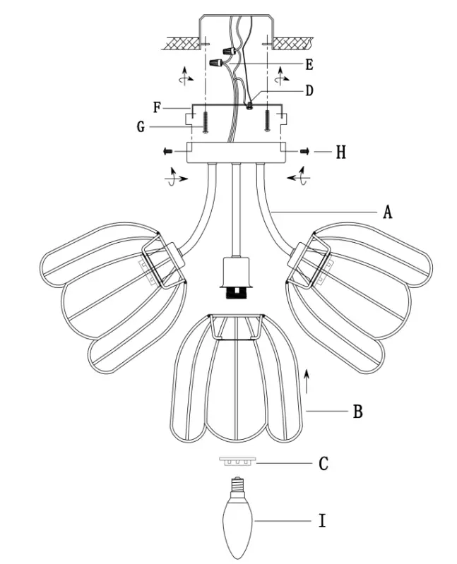 River 20789 Isla 18 Inch 3 Light Semi Flush Mount