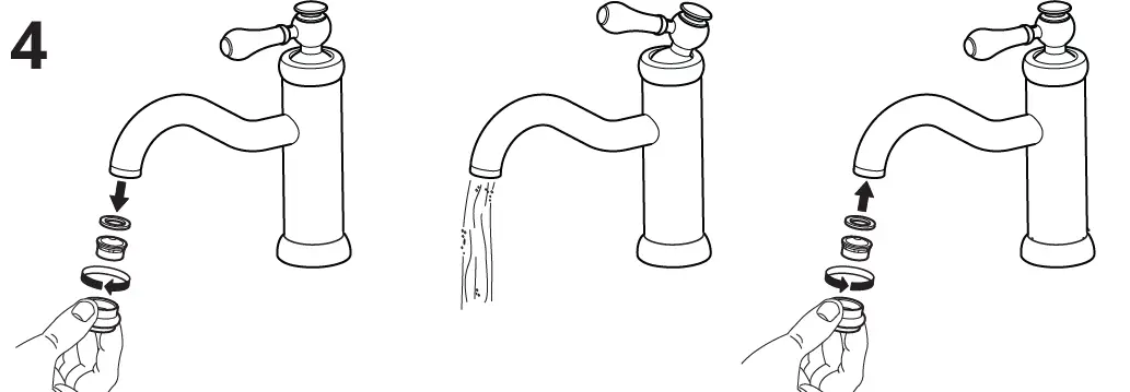 IKEA HAMNSKAR Bath Faucet with Strainer 6