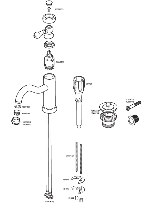 IKEA HAMNSKAR Bath Faucet with Strainer 7