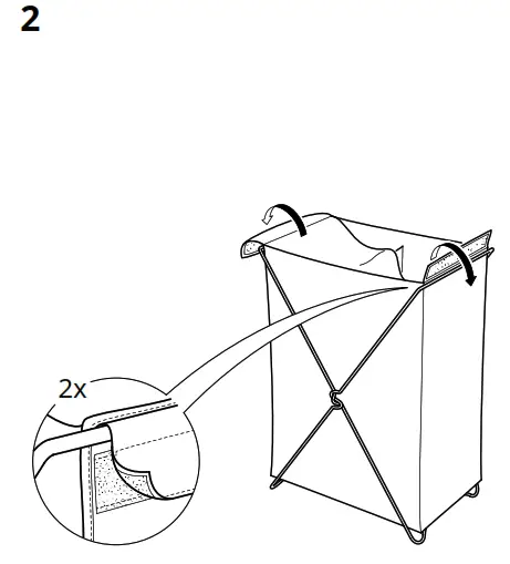 IKEA TORKIS Laundry Basket - Figure2