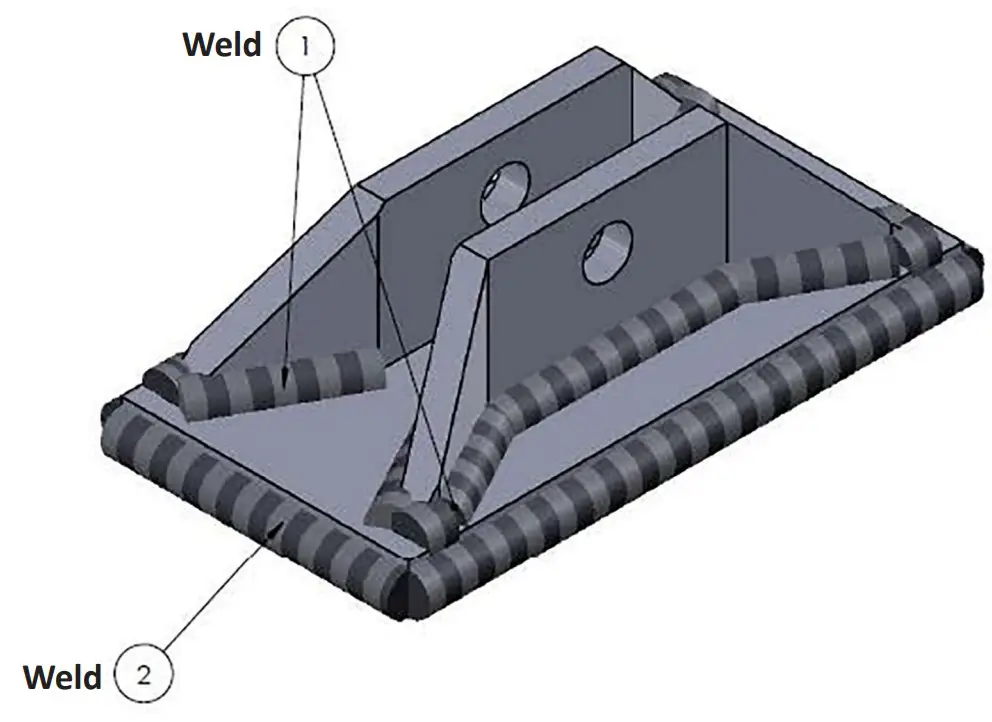 ACTIVE FABRICATIONS 3405S 2 Tonne Safety Chain Attachment - parts