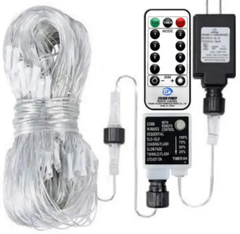 KNONEW B09F2DTQGW Low Voltage 360 LED Net Lights