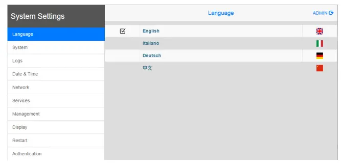 CAREL PGB10010FA0D0 Pgdx 10 Inch Graphic Terminal - settings