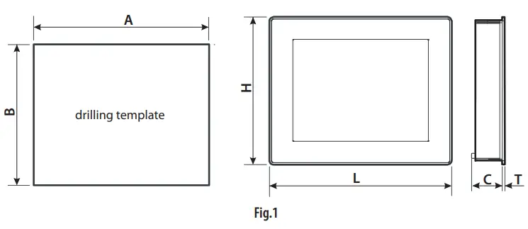 CAREL PGB10010FA0D0 Pgdx 10 Inch Graphic Terminal - template 1
