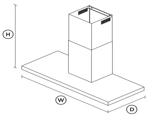 Fisher and Paykel HC120DCXB4 Wall Rangehood-FIG1