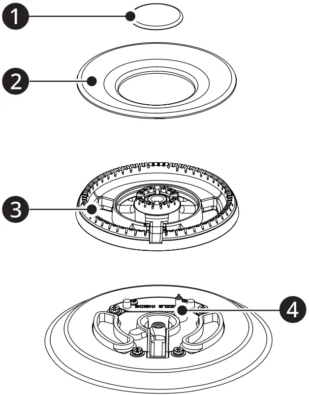 LG CBGJ3027 Gas Cooktop - Burner Assembly