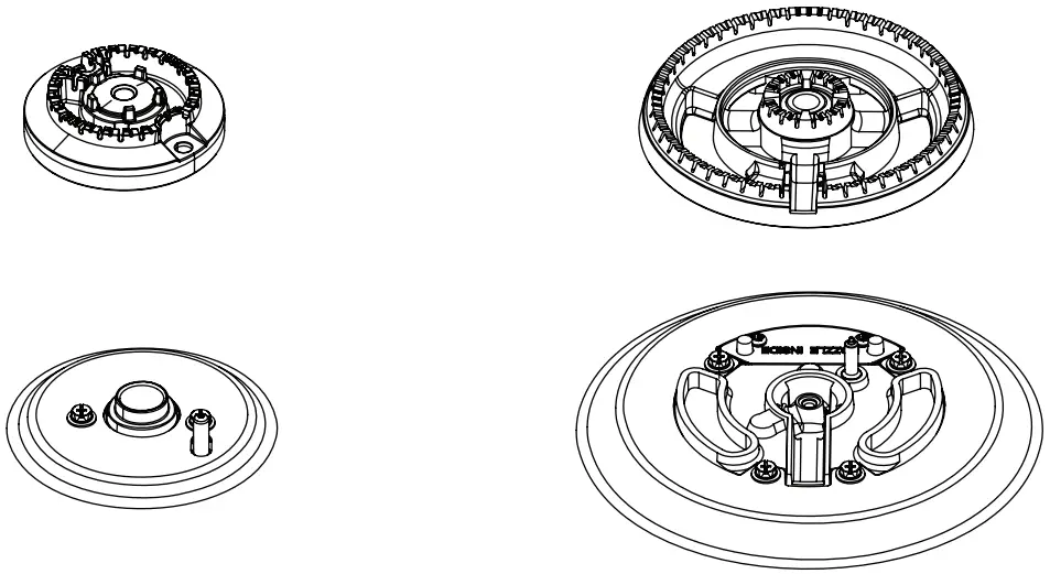 LG CBGJ3027 Gas Cooktop - Burner Heads