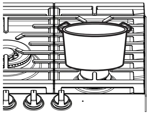 LG CBGJ3027 Gas Cooktop - combustible materials