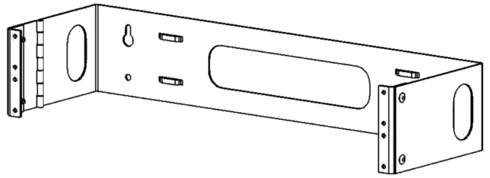 KENDALL HOWARD 1916-3-200-01 Hinged Patch Panel Brackets