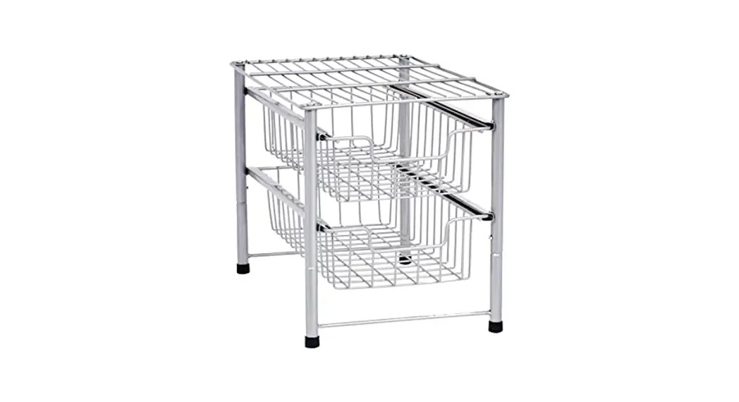 Amazon Basics B07hmt3m2h 2-tier Sliding Basket Organizer Silver Instruction Manual Amazon Basics B07hmt3m2h 2-tier Sliding Basket Organizer Silver Instruction Manual