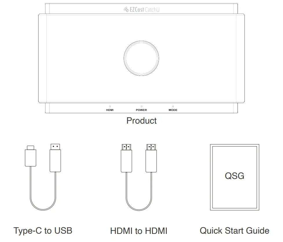 EZCast CatchU B1 Grabber - package