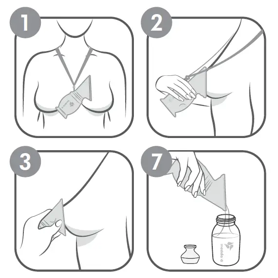 medela 101044672 Silicone Breast Milk Collector 2