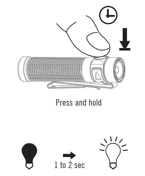 OLIGHT Baton 3 Pro Flashlight Hands - Figure 5