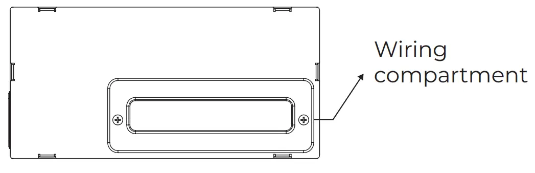 Open wiring compartment