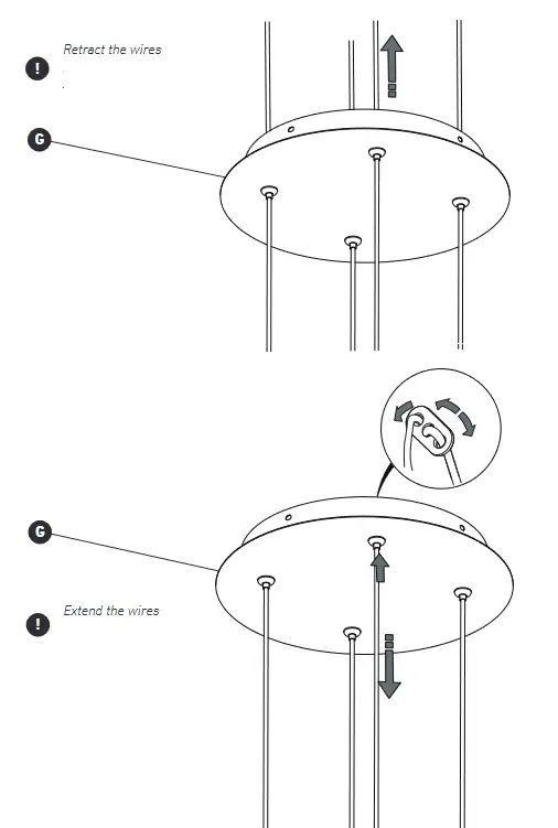 artika PDT4-AVC-HD2BL 4-Light LED Pendant - fig 2