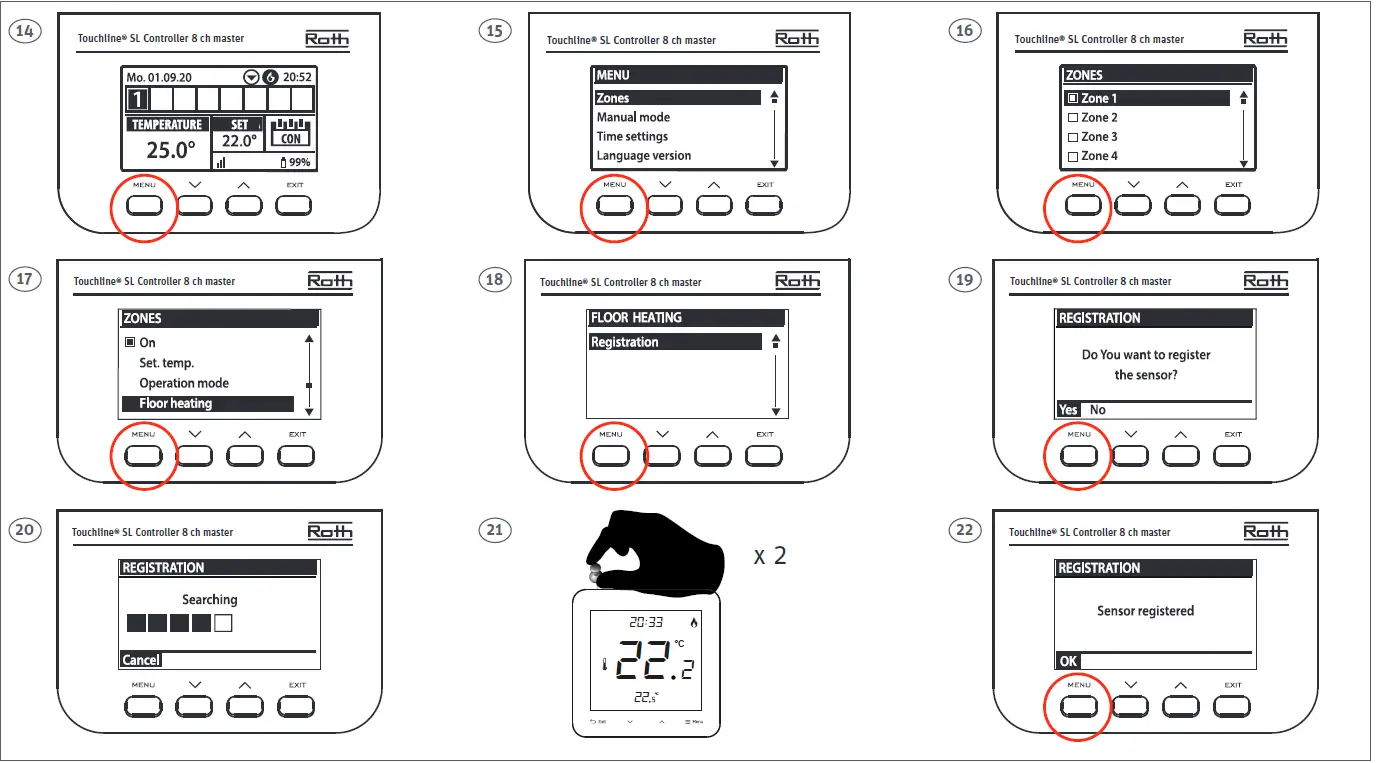 Roth Touchline SL Plus Room Thermostat 7