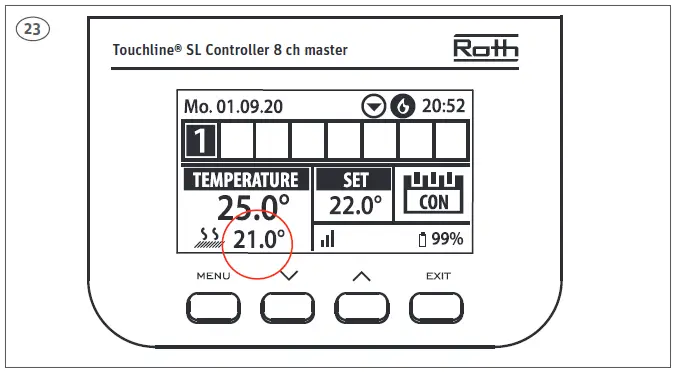 Roth Touchline SL Plus Room Thermostat 8