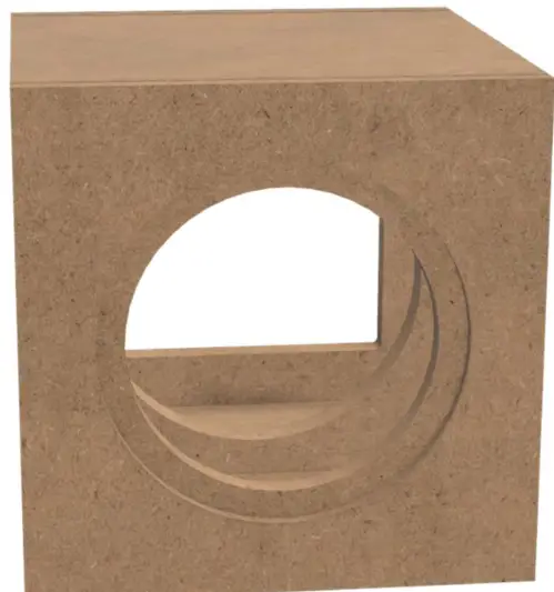 PARTS EXPRESS E180HE-44 Powered Epique 7 Inch Mini Subwoofer Kit - Baffle 1