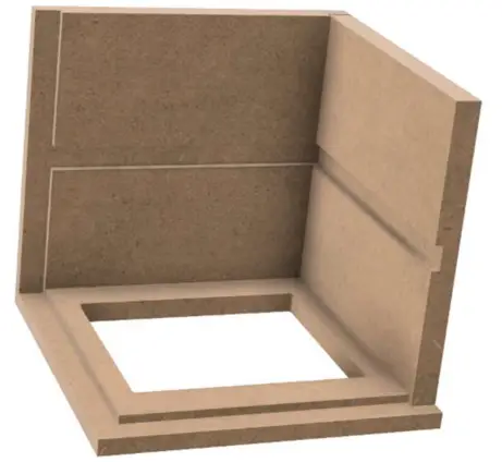 PARTS EXPRESS E180HE-44 Powered Epique 7 Inch Mini Subwoofer Kit - Side Panel