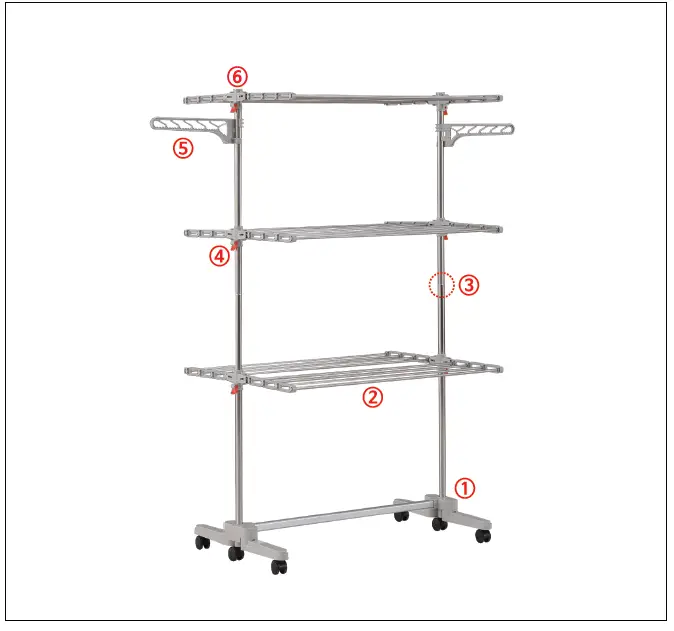 Hulife-HLDR-6000-3-Tier-Foldable-Clothes-Drying-Rack-FIG-11