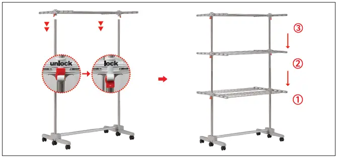 Hulife-HLDR-6000-3-Tier-Foldable-Clothes-Drying-Rack-FIG-8